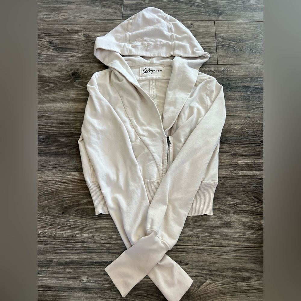Rogue Cream Zip-Up Hoodie